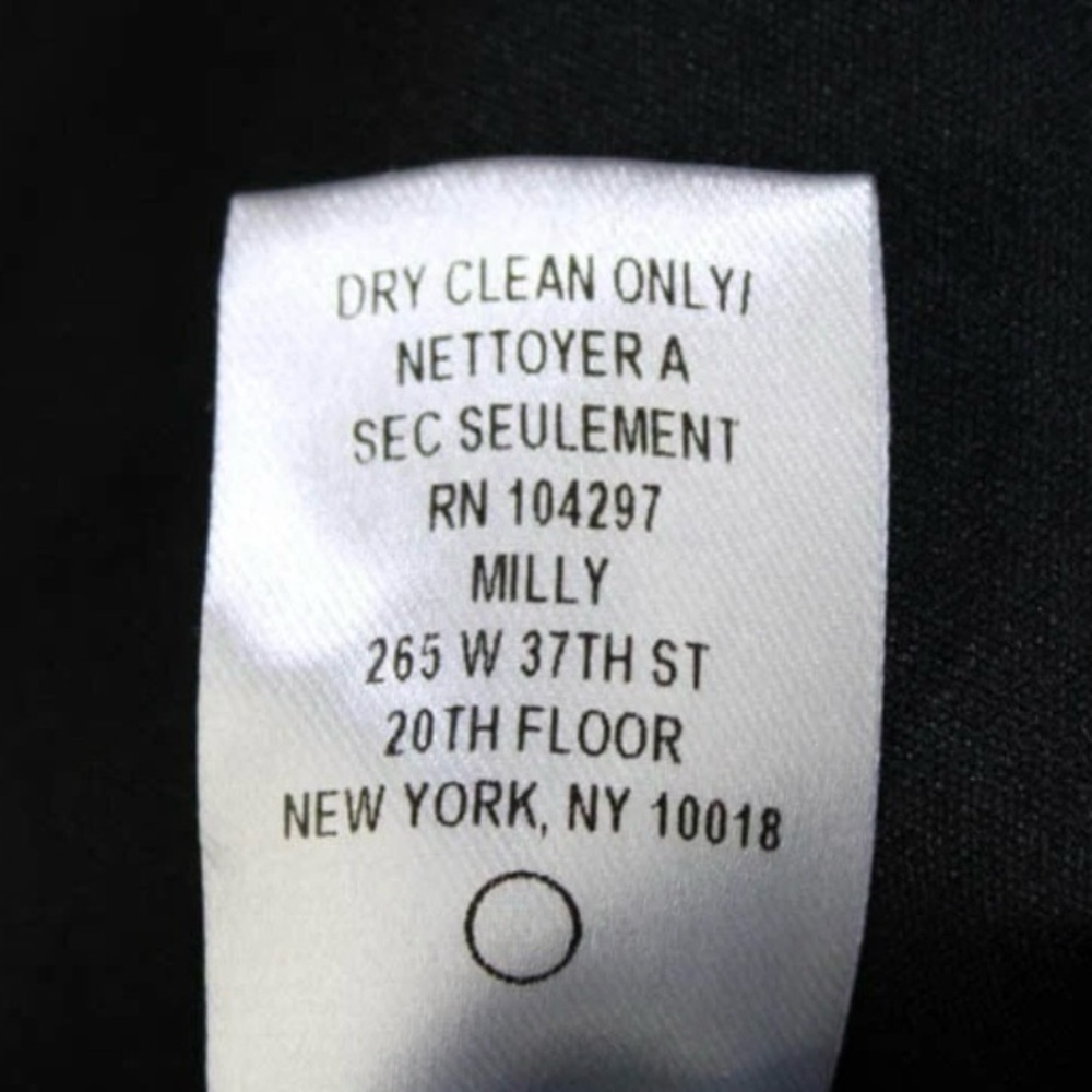 Milly of NY Vintage Fit & Flare Cocktail Dress in Black Size 6 - Picture 9 of 11